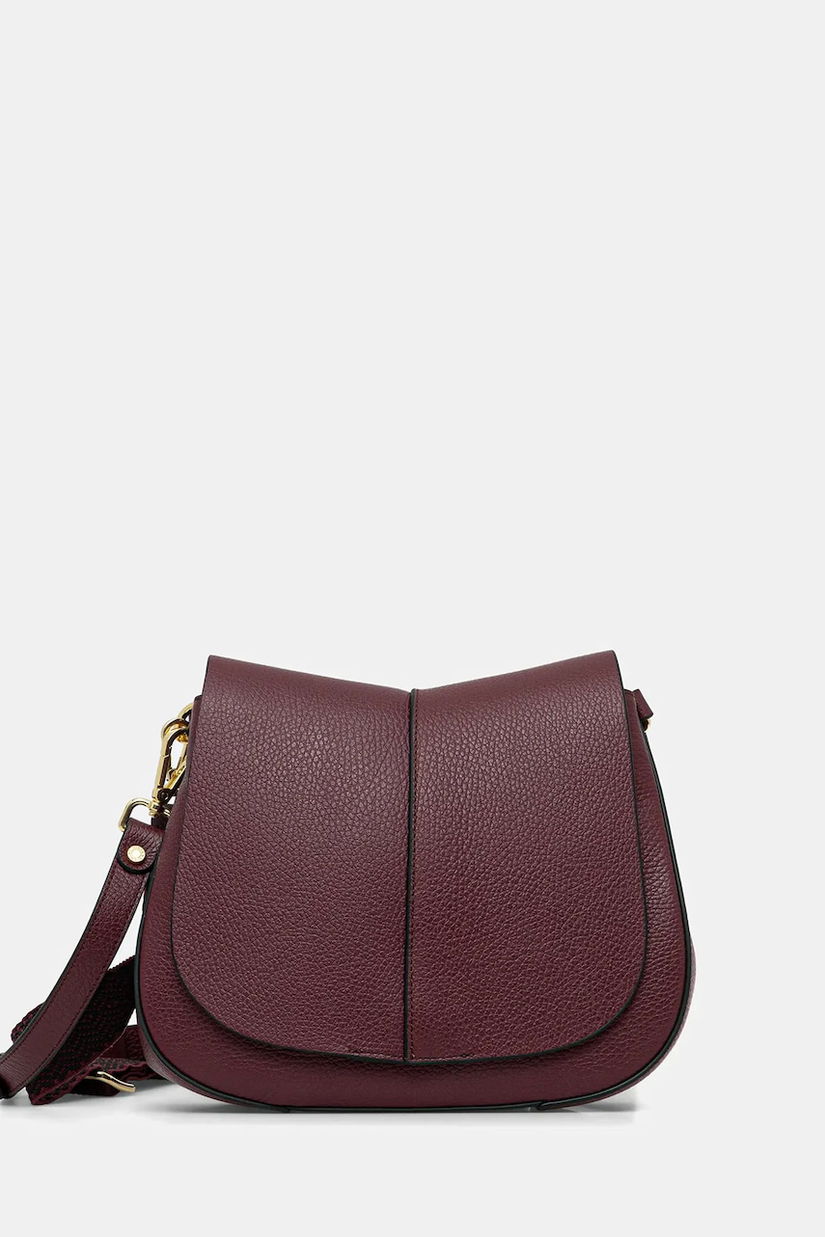 Gianni Chiarini poșetă de piele HELENA ROUND culoarea portocaliu, BS 6036/COMM GRN-NA