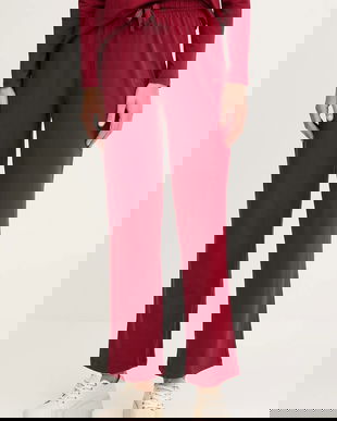 BOSS pantaloni de lounge culoarea bordo, uni, 50520148