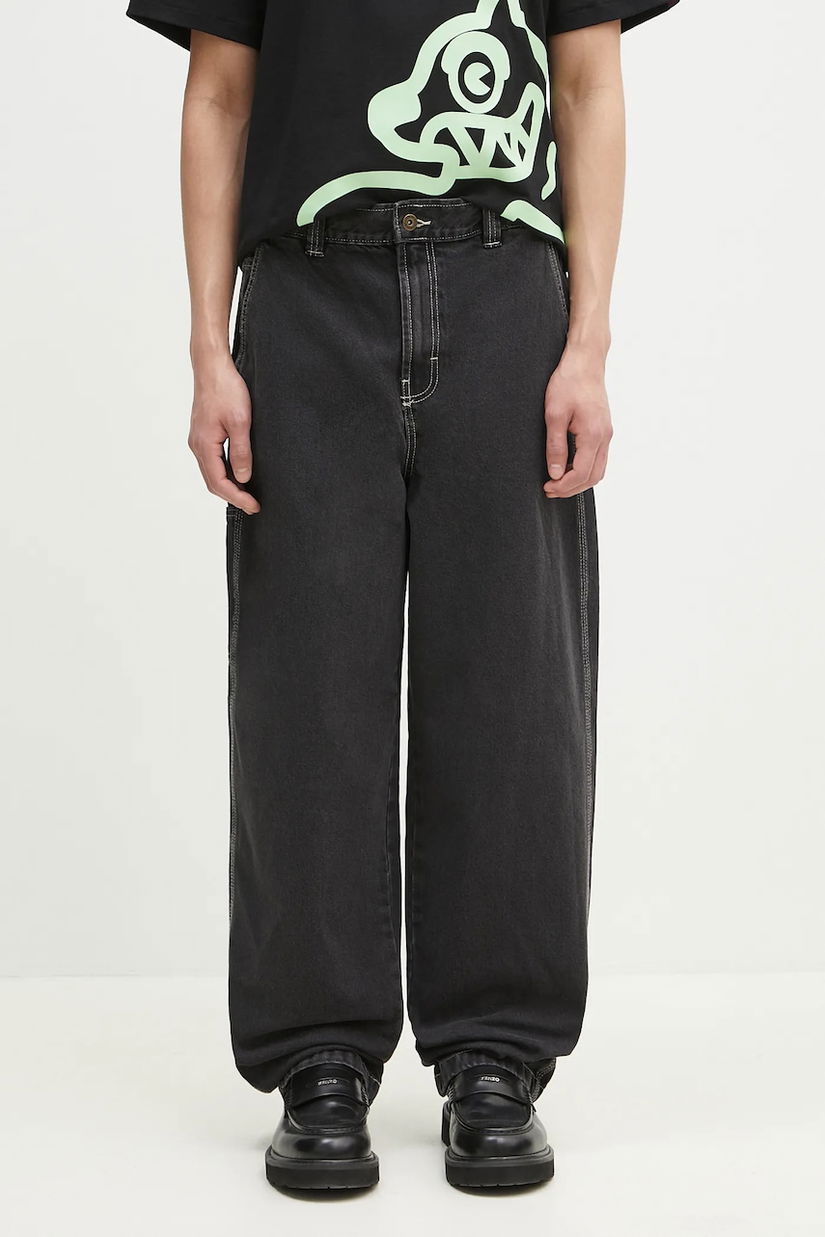Dickies jeans Madison Baggy Fit Denim Black Wash barbati DK0A4YECJ791