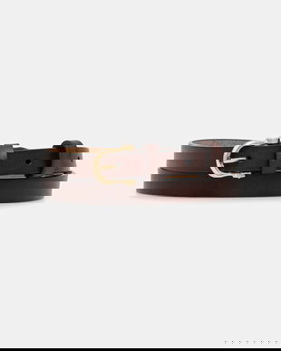 Answear.LAB curea de piele culoarea maro