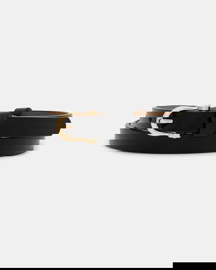 Answear.LAB curea de piele culoarea negru