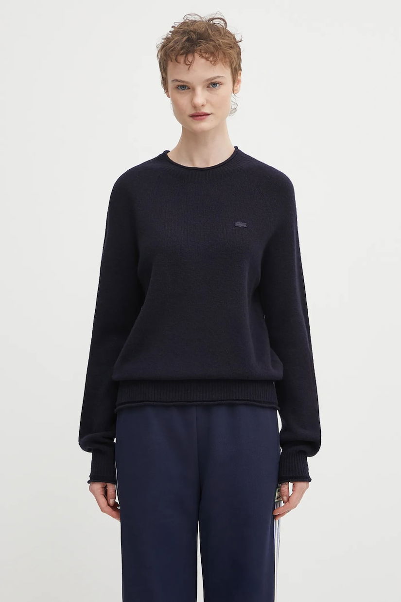 Lacoste pulover de lână culoarea bleumarin, light, AF4160