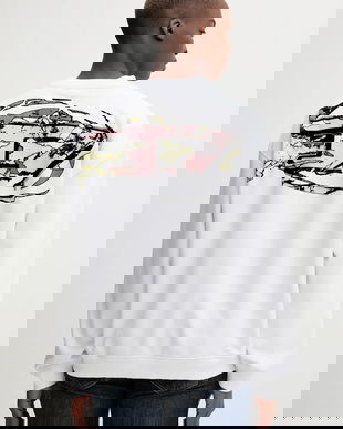 Diesel bluză S-BOXT-T2 culoarea alb, uni, A18694.0HYAT