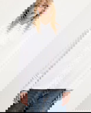 Samsoe Samsoe cămașă din bumbac Salasa culoarea alb, cu guler clasic, relaxed, F25100006