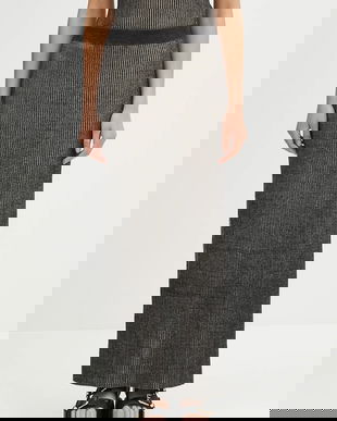 Samsoe Samsoe fustă Sacheryl culoarea negru, maxi, creion, F25100047