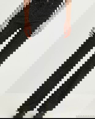 Fiorucci jeans Rhinestone Flared femei high waist, U02SPDJE083DN01DN05