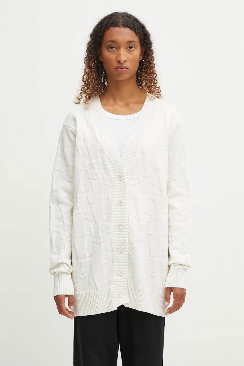 Fiorucci cardigan de lână Kissing Angels Long culoarea bej, W02FPKCA254KN01WH01