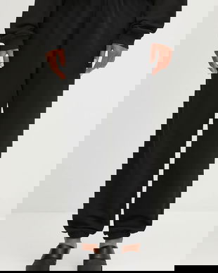 MM6 Maison Margiela pantaloni de trening culoarea negru, cu imprimeu, S52KA0544.M25013.900