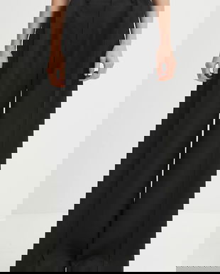 MM6 Maison Margiela pantaloni culoarea negru, lat, high waist, S52KA0539.M35227.900