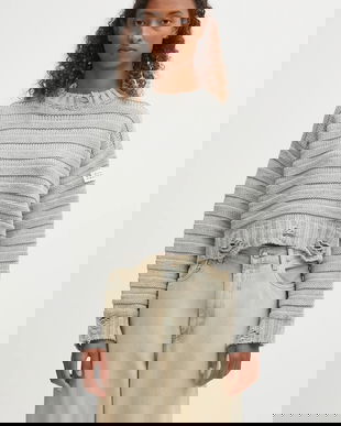 MM6 Maison Margiela pulover de lână culoarea gri, S52HL0031.M13040.857M