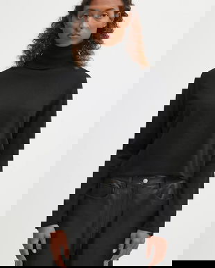 MM6 Maison Margiela pulover de lână culoarea negru, light, cu guler, S52HA0296.M13133.900