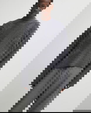 Heliot Emil pulover de lână culoarea gri, PREAW25_M_07_063_DGY05_CO