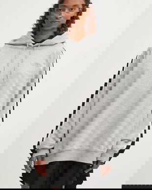 MM6 Maison Margiela bluză cu două fețe culoarea gri, cu glugă, cu imprimeu, S52HG0040.M25013.964