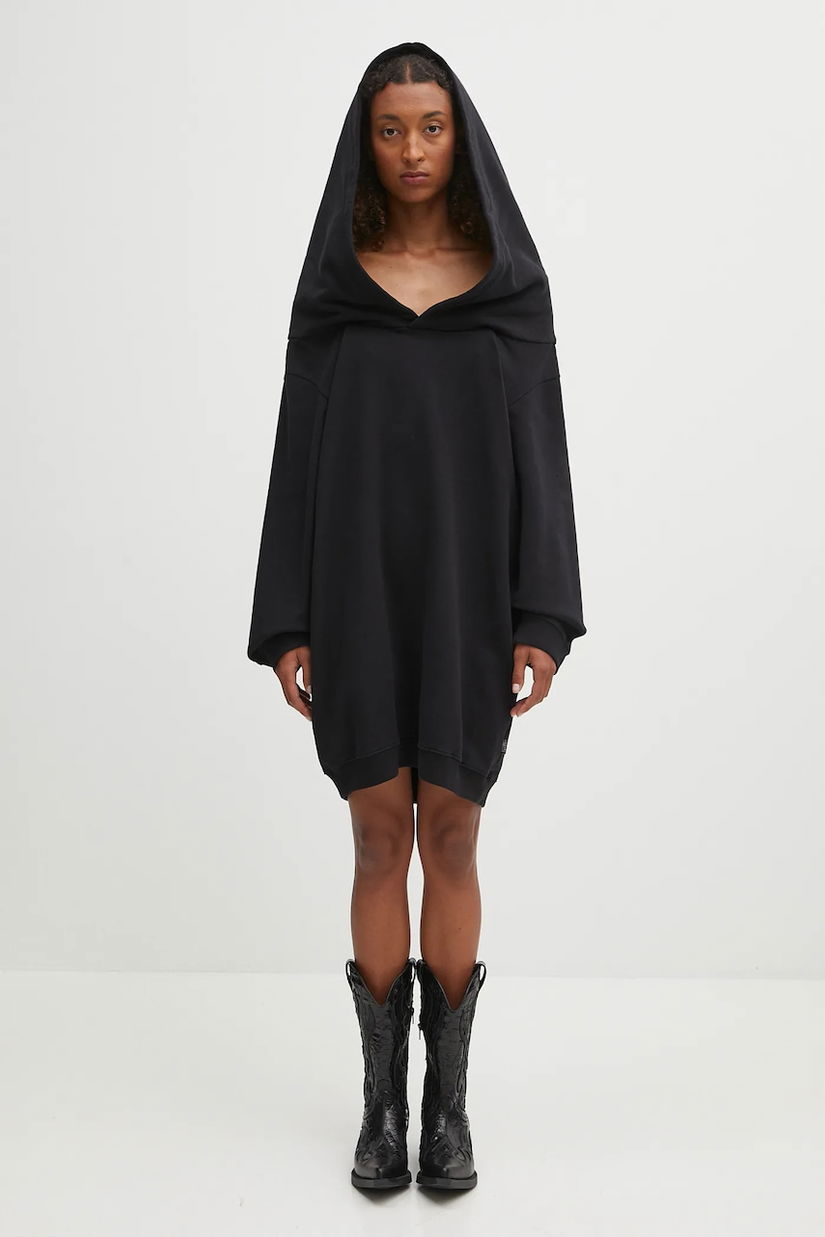 MM6 Maison Margiela rochie din bumbac culoarea negru, mini, oversize, S52DD0074.M25014.900