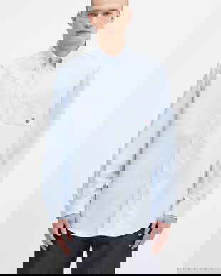Drôle de Monsieur cămașă din bumbac La Chemise Oxford cu guler clasic, relaxed, H.SH240.CO225