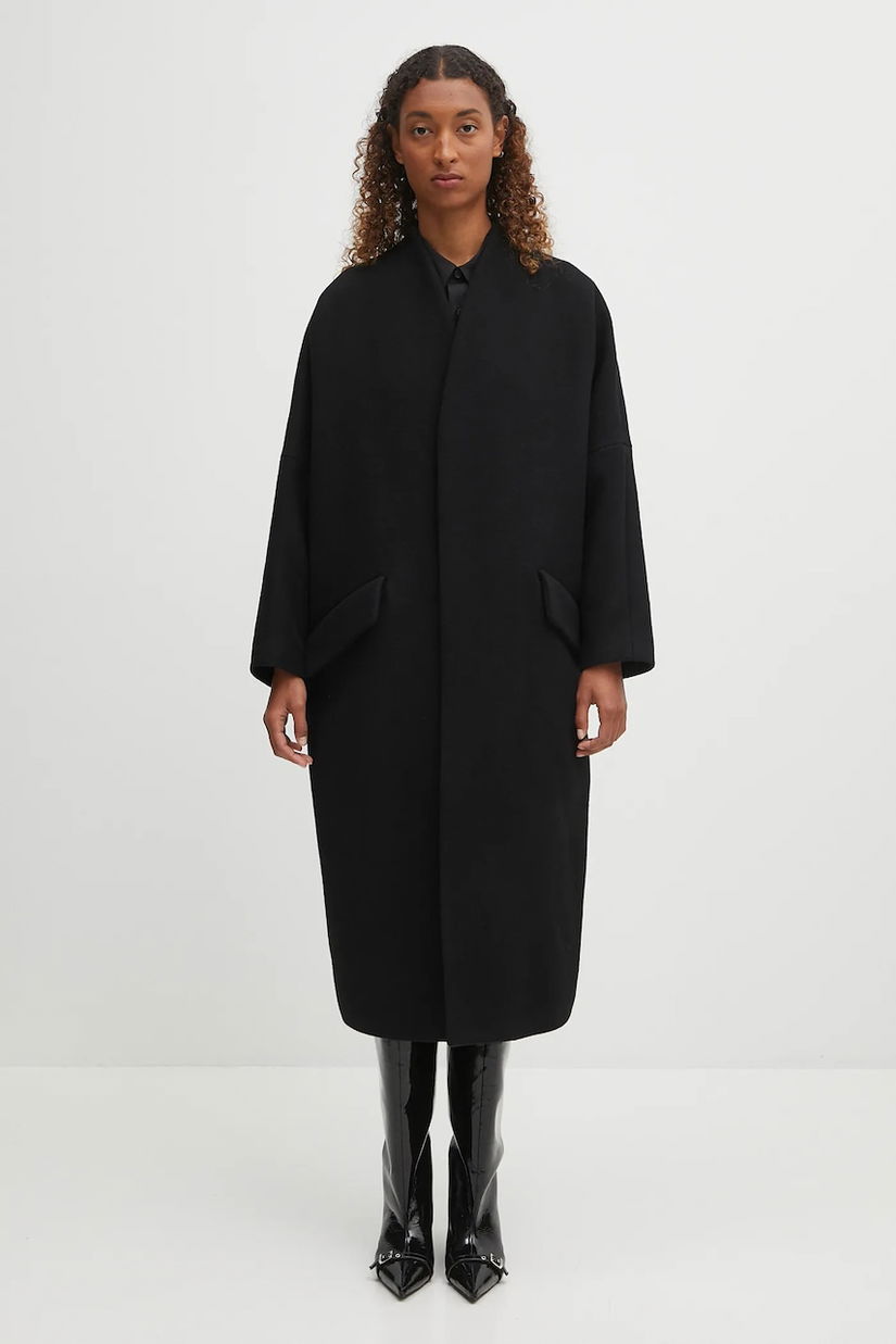 MM6 Maison Margiela rochie din bumbac culoarea negru, mini, oversize, S52CT0793.M35480.900