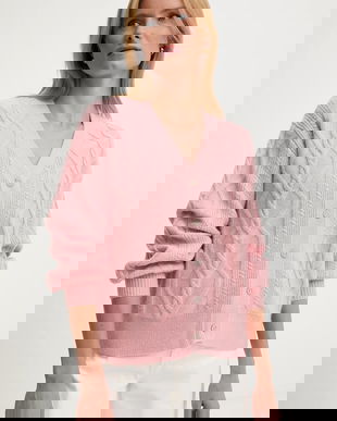 Answear.LAB cardigan din cașmir culoarea roz