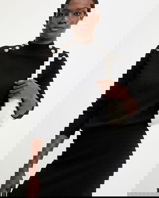 Answear.LAB pulover de cașmir culoarea negru, cu turtleneck