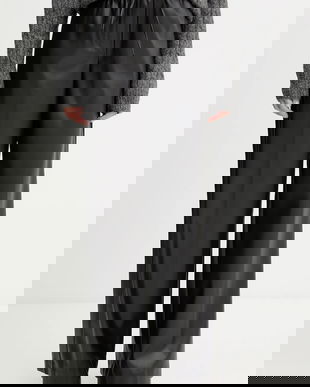 Silvian Heach pantaloni BENNOE culoarea negru, drept, high waist, GPA25118PA