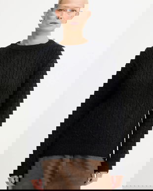 Silvian Heach pulover din amestec de lână MARKOVKA culoarea negru, GPA25146MA