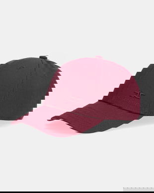 Elisabetta Franchi șapcă de baseball din bumbac culoarea bordo, CL18F57E2