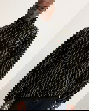 Dickies hanorac fleece culoarea negru, cu imprimeu, DK0A87NS