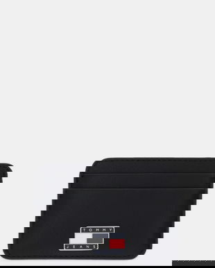 Tommy Jeans carcasă cardului culoarea negru, AW0AW18030