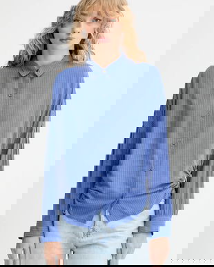 Sessun cămașă cu guler clasic, relaxed, 25110036