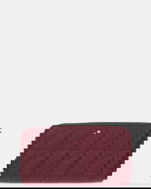 Geox portofel de piele culoarea bordo, D45K3C 00046