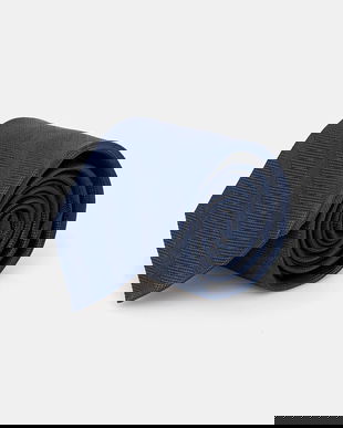 Michael Kors cravată de mătase culoarea bleumarin, MK0DT00193