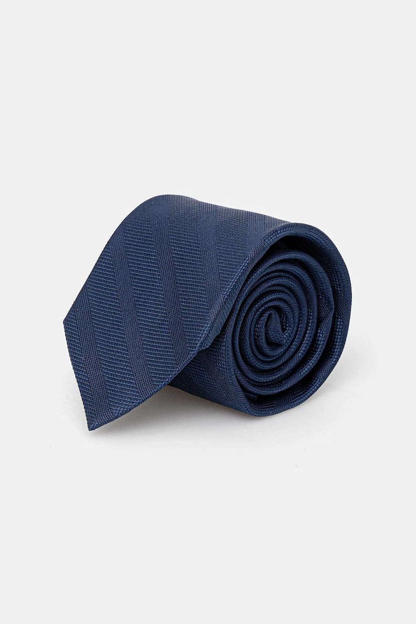 Michael Kors cravată de mătase culoarea bleumarin, MK0DT00193