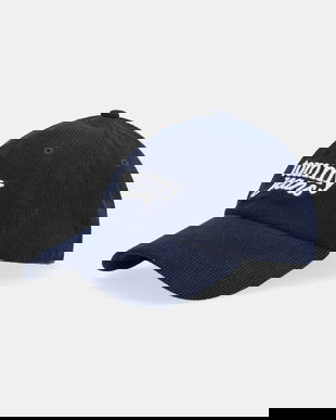 Tommy Jeans șapcă de baseball din catifea culoarea bleumarin, AW0AW17908