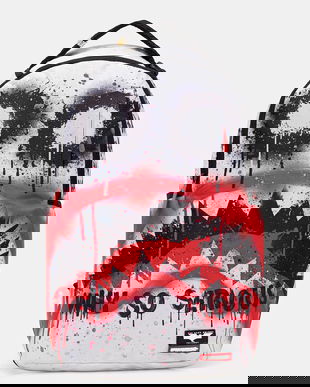 Sprayground rucsac culoarea alb, mare, cu model, 910B7120NSZ