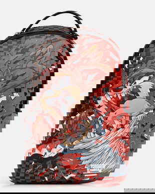 Sprayground rucsac culoarea rosu, mare, cu model, 910B7696NSZ