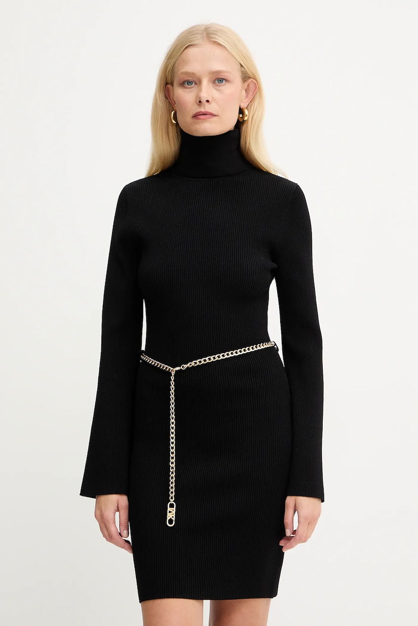 MICHAEL Michael Kors rochie culoarea negru, mini, mulata, MF583C633D