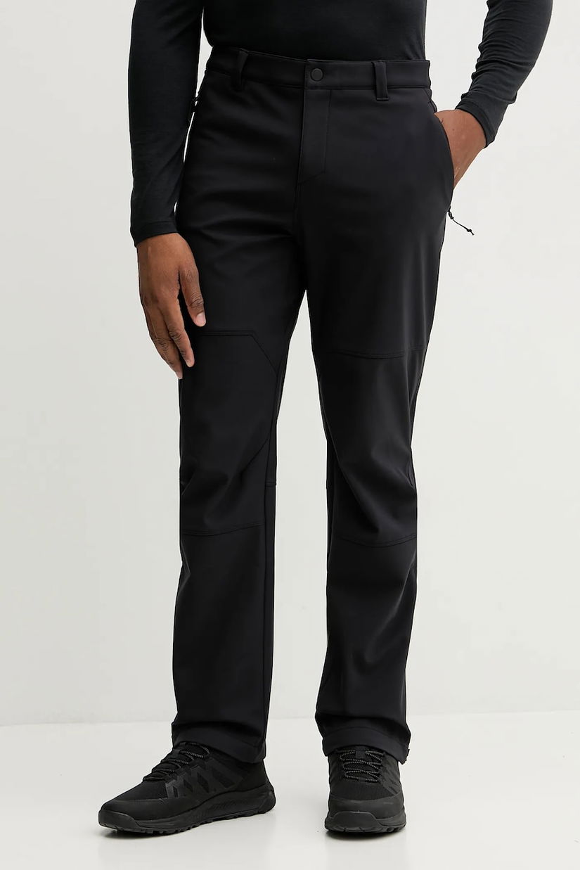 Jack Wolfskin pantaloni de exterior TREK TERRAIN culoarea negru, A65300