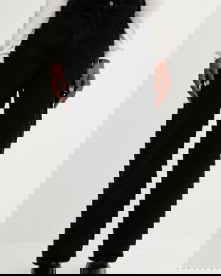 Dickies pantaloni de catifea cord culoarea negru, drept, DK0A863V