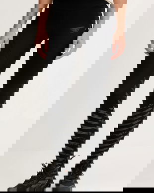 Dynafit leggins sport Trail Reflective culoarea negru, cu imprimeu, 08.0000071991