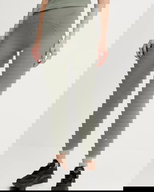 adidas by Stella McCartney leggins de antrenament Tpr 7/8 culoarea verde, uni, JW4555