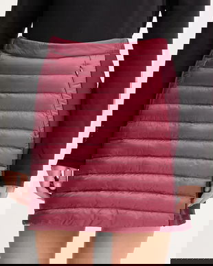 Jack Wolfskin fustă sport ROUTEBURN PRO culoarea roz, mini, drept, A65184