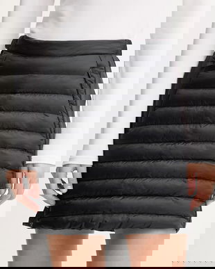 Jack Wolfskin fustă sport ROUTEBURN PRO culoarea negru, mini, drept, A65184