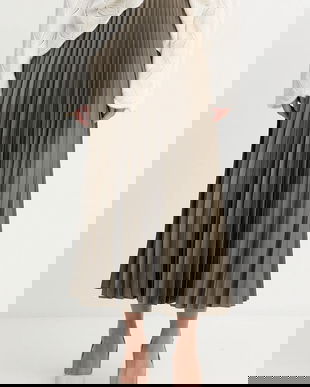 Marella fustă culoarea verde, maxi, evazati, 2523106045200