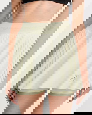 adidas by Stella McCartney fustă sport culoarea bej, mini, evazati, JW4573