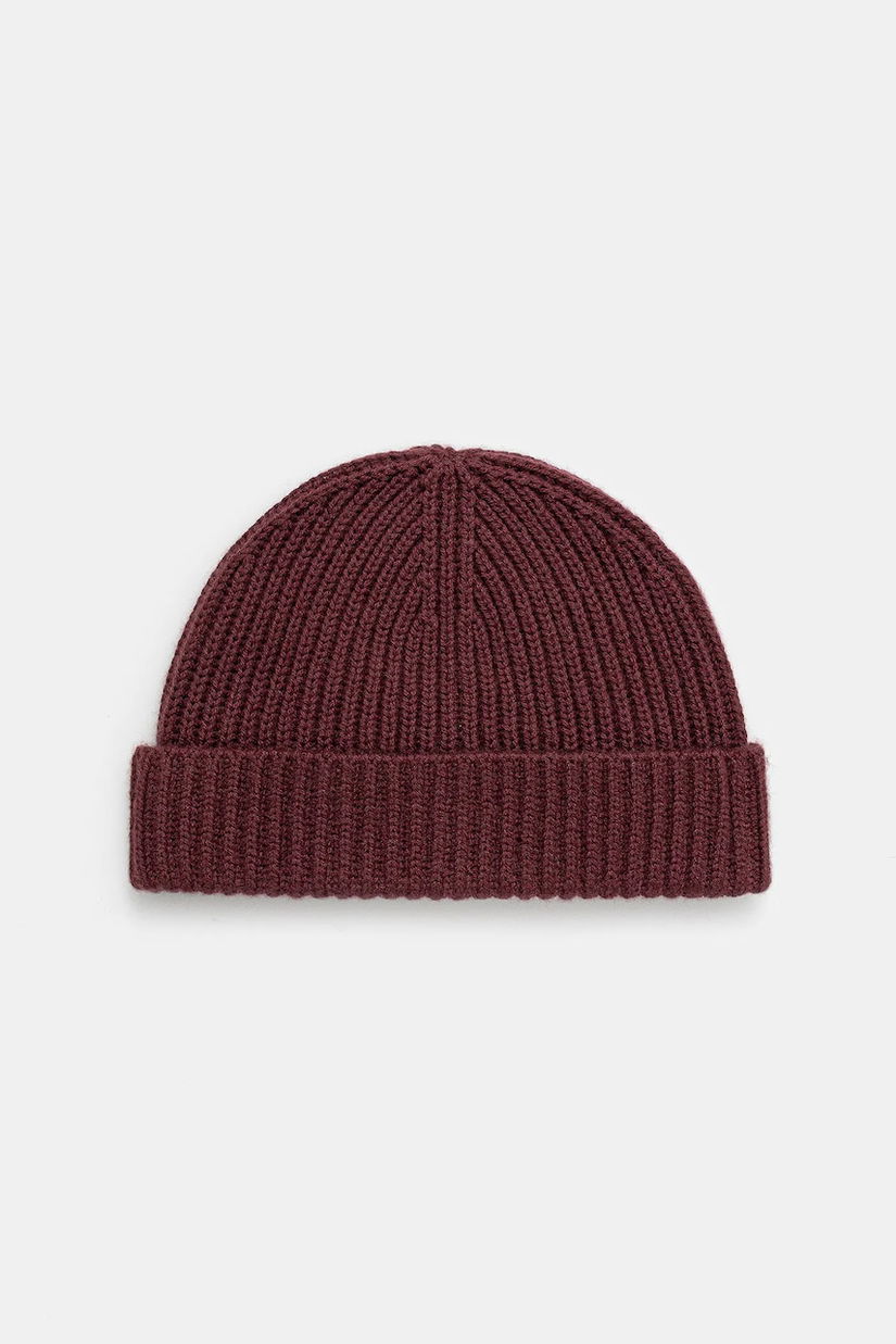 BOSS căciulă de lână BECKHAM X BOSS culoarea bordo, 50552850