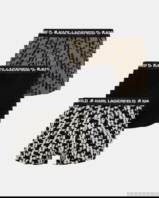 Karl Lagerfeld boxeri 3-pack culoarea negru, A4M47001