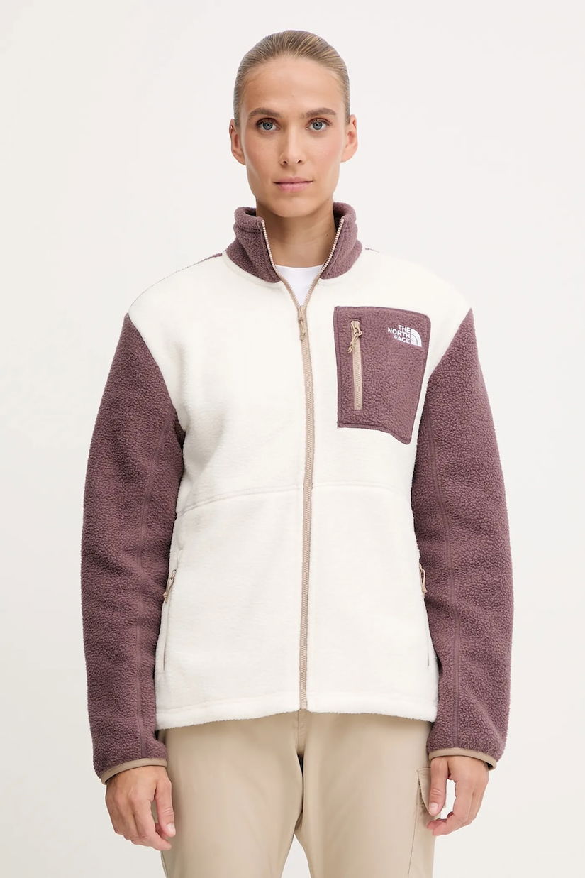 The North Face hanorac în aer liber Yumiori culoarea alb, cu model, NF0A8E88EWO1