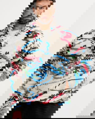 Napapijri bluză T-Fiemme culoarea bej, cu model, NP0A88TCFZE1