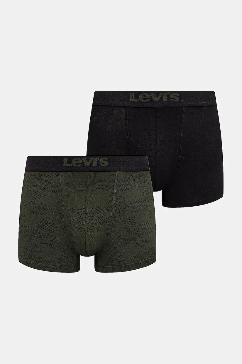 Levi's boxeri 2-pack culoarea verde, 37149-1173