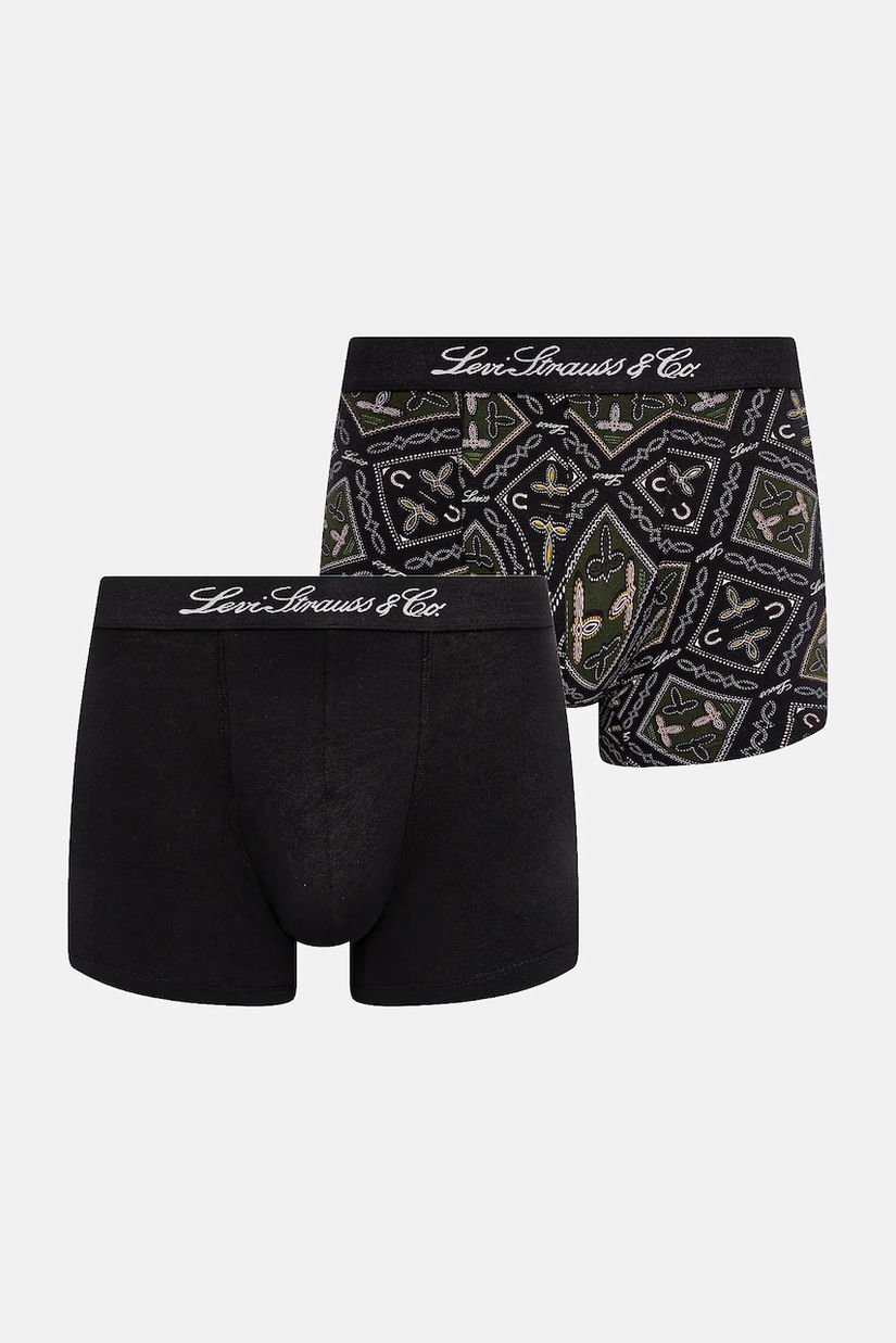 Levi's boxeri 2-pack culoarea verde, 37149-1180