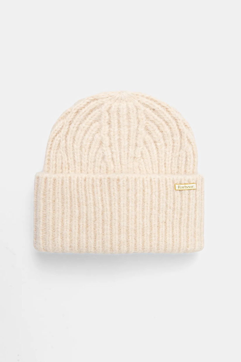 Barbour căciulă Meryl Beanie culoarea bej, LHA0609